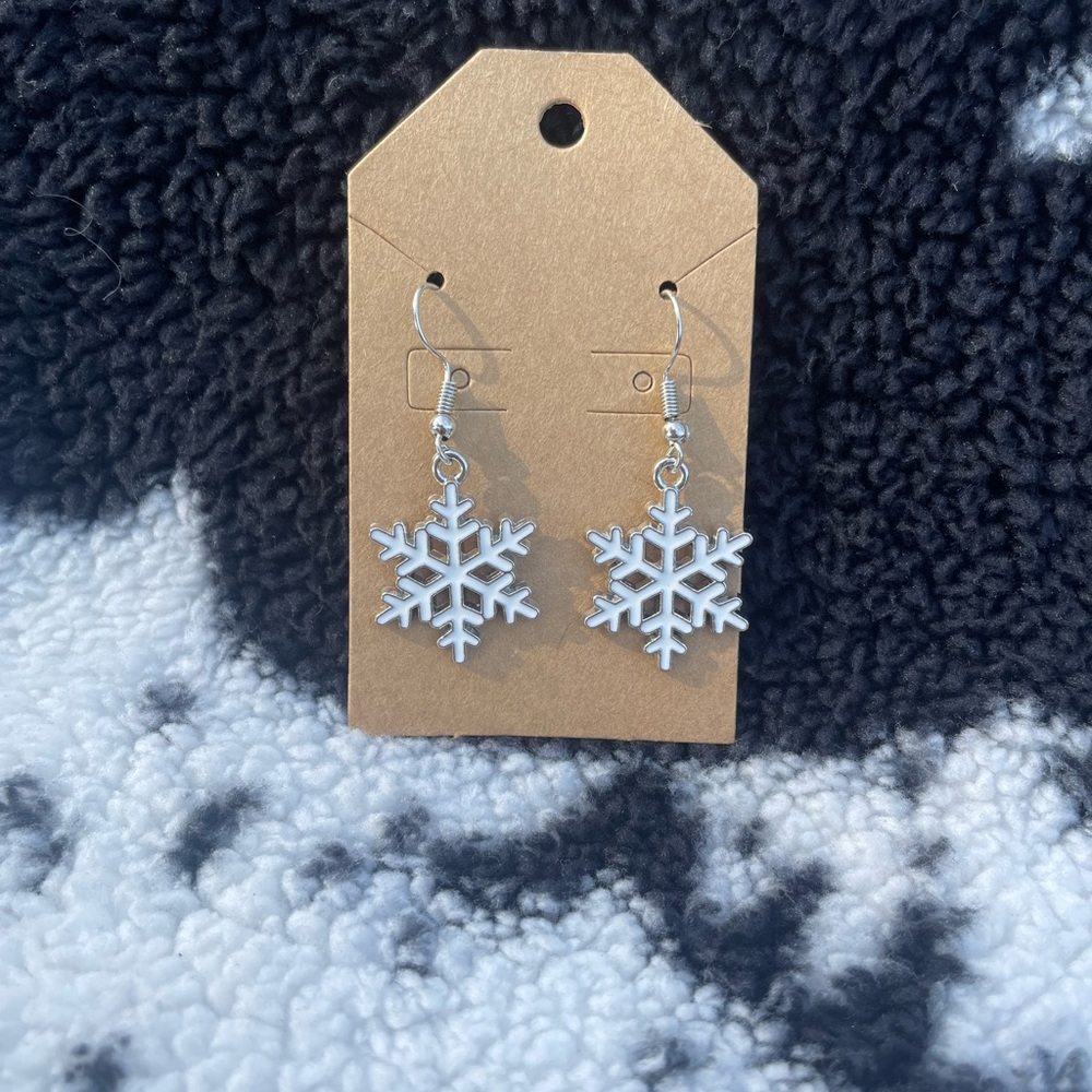 Snowflake Handcrafted Earrings, crafted by Ana